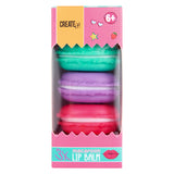 Opret det! slik læbepomade macaron æske, 3 stk.