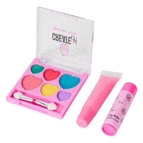 Umærket uden mærke skab det! make-up sæt i fluffy rygsæk