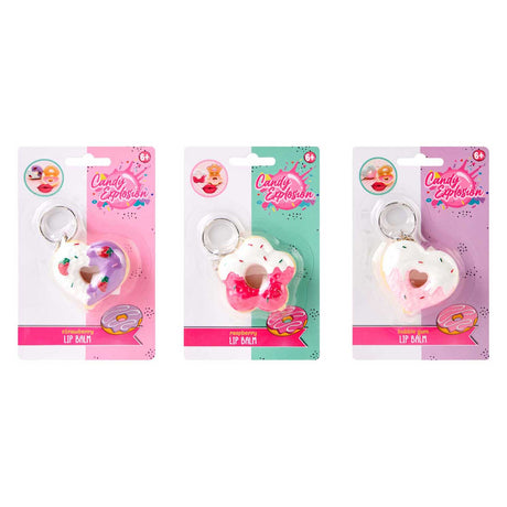 Canenco laver det! candy explosion donut læbepomade nøglering