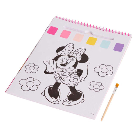 Canenco minnie mouse vandmaling sæt bog - inkl. børste