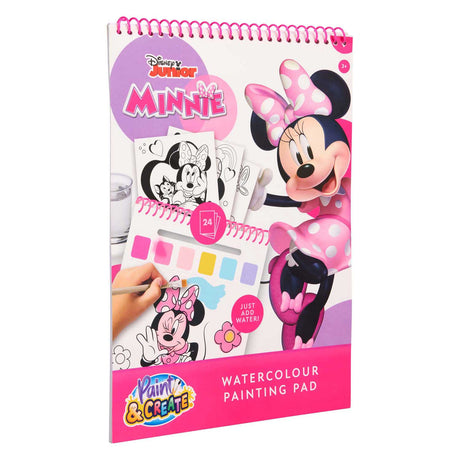 Canenco minnie mouse vandmaling sæt bog - inkl. børste