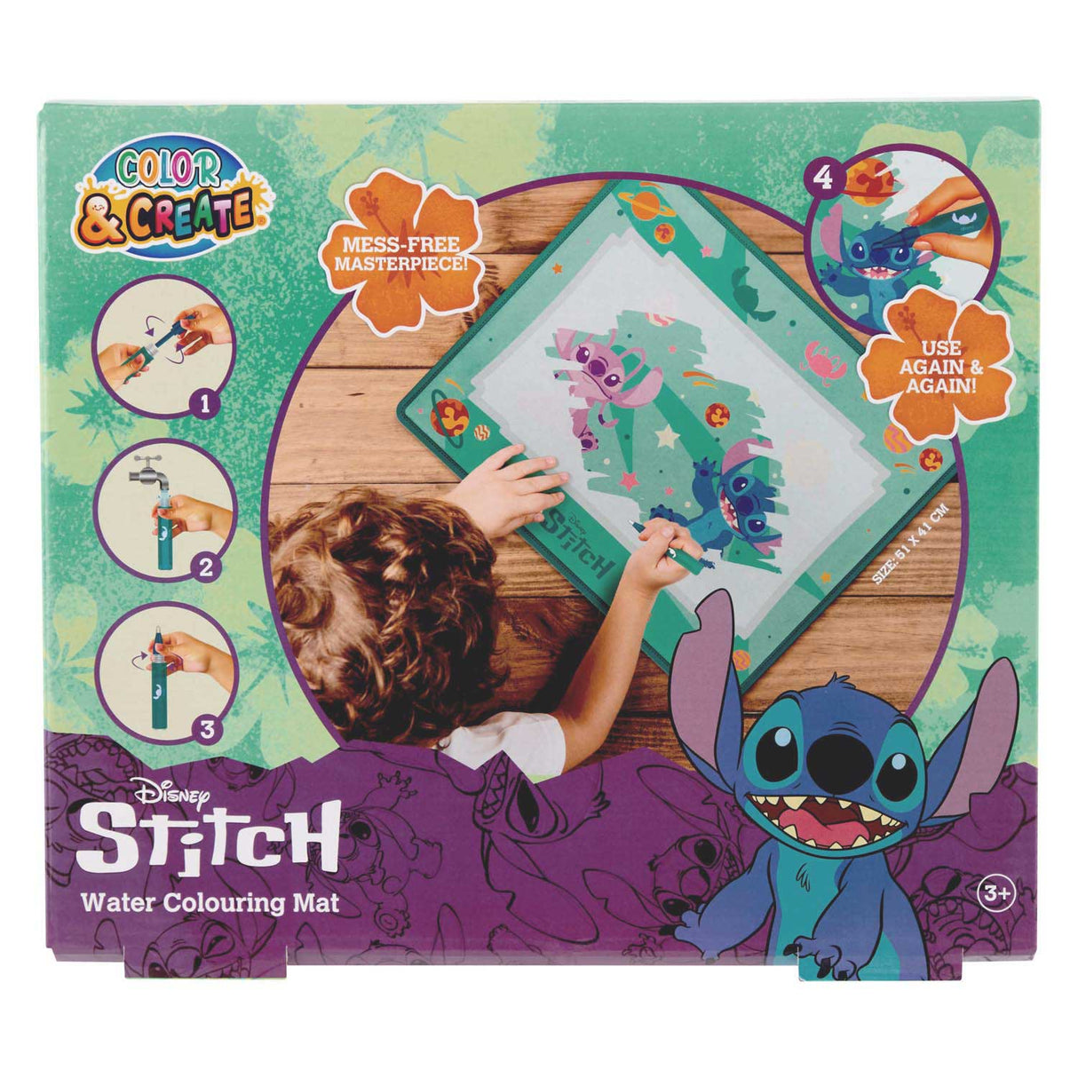 Canenco stitch akvarel legemåtte, 51x41cm