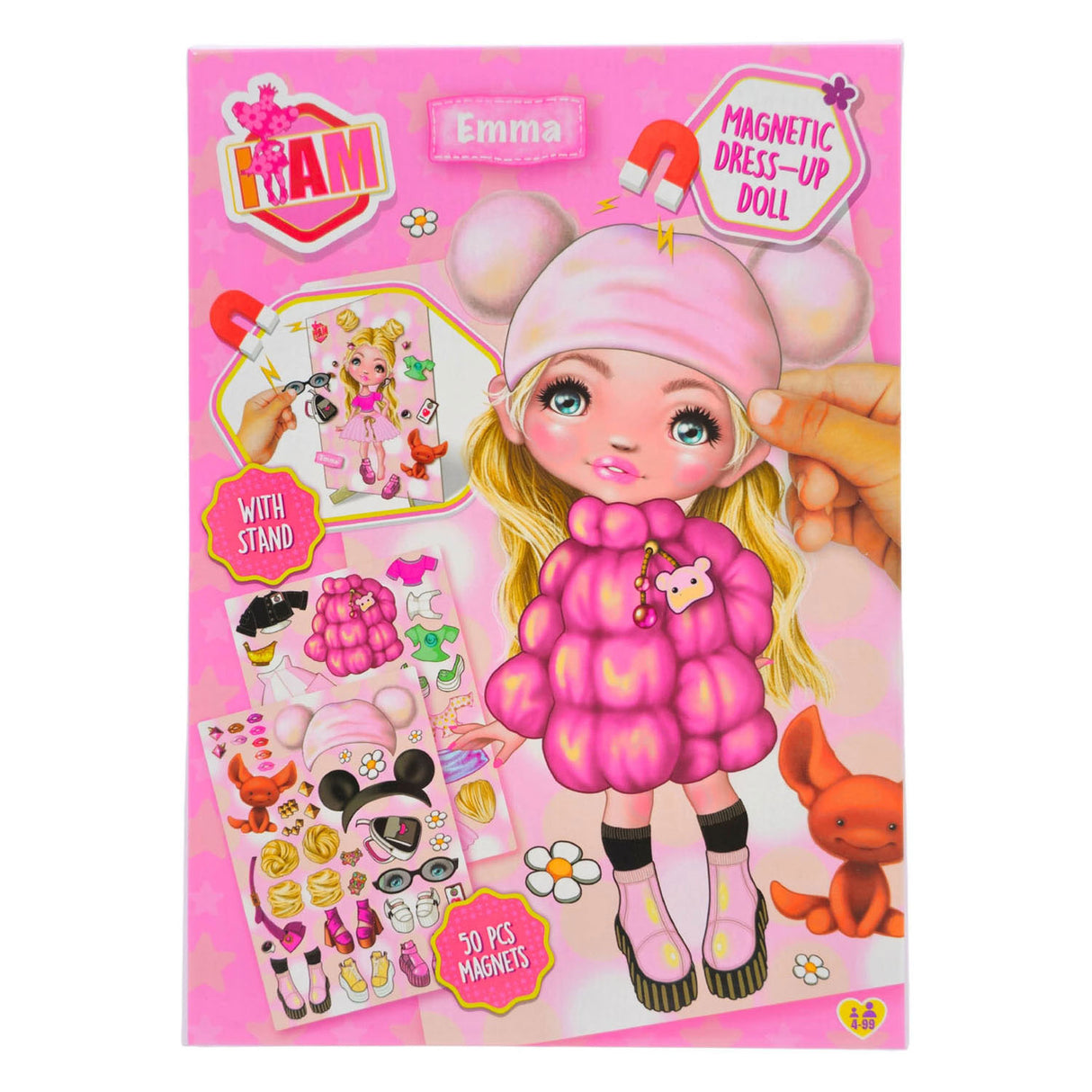 Canenco i am magnetic dress up doll - winter a5