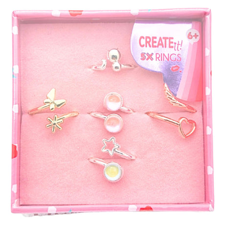 Canenco create it! 5 ringen in cadeauverpakking