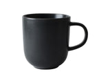 Hollandsk rose fløjls kop 390ml mat sort 4 stk porcelæn