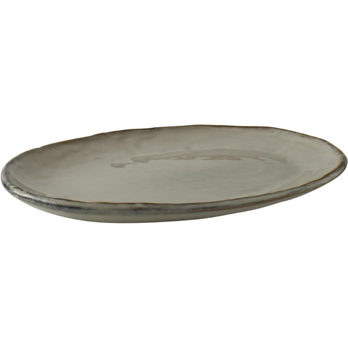 Hollandsk rose oval skål creme 40x28cm