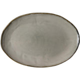 Hollandsk rose oval skål creme 40x28cm