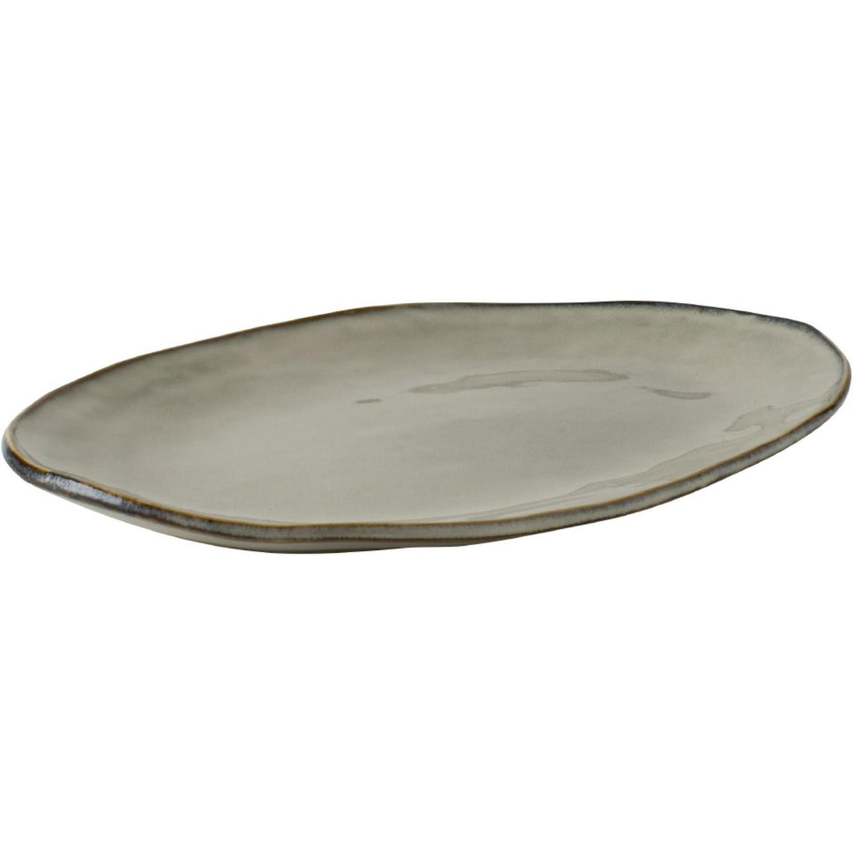 Hollandsk rose oval skål creme 34x23cm