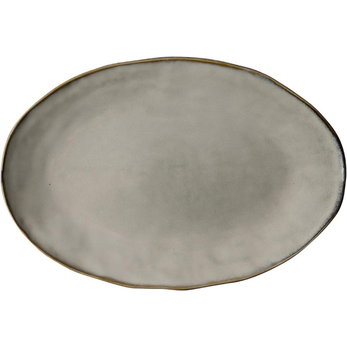 Hollandsk rose oval skål creme 34x23cm