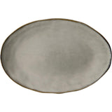 Hollandsk rose oval skål creme 34x23cm