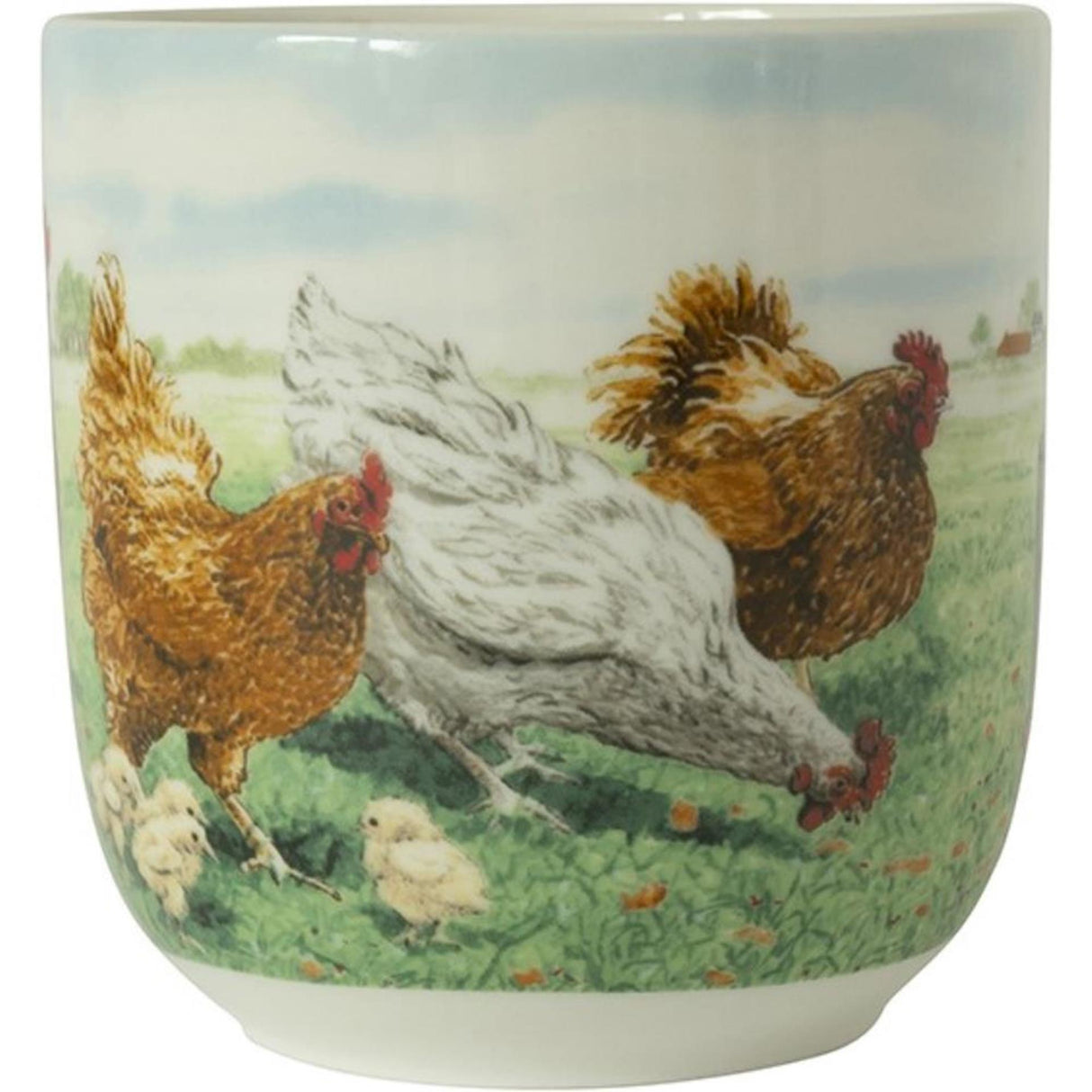 Wiebe van der Zee Wiebes Farm Cup XL Kylling 410ml Æske med 6 porcelæn