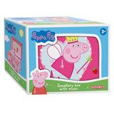 Bambolino peppa gris smykkeskrin, smykkeskrin, spilledåse - med roterende peppa ballerina og spejl - junior legetøj til småbørn og førskolelegetøj fra 3 år - gavetip