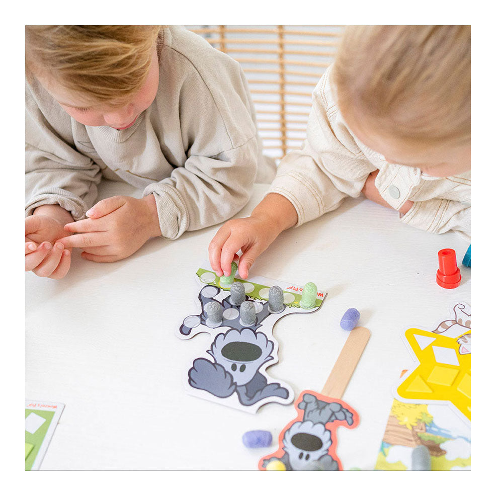 Bambolino Woezel Pip XL håndværksæske med håndværksartikler, kreativt legetøj til drenge og piger - junior fra 3 år - legetøj - håndværksæske håndværkspakke gavetips