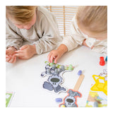 Bambolino Woezel Pip XL håndværksæske med håndværksartikler, kreativt legetøj til drenge og piger - junior fra 3 år - legetøj - håndværksæske håndværkspakke gavetips