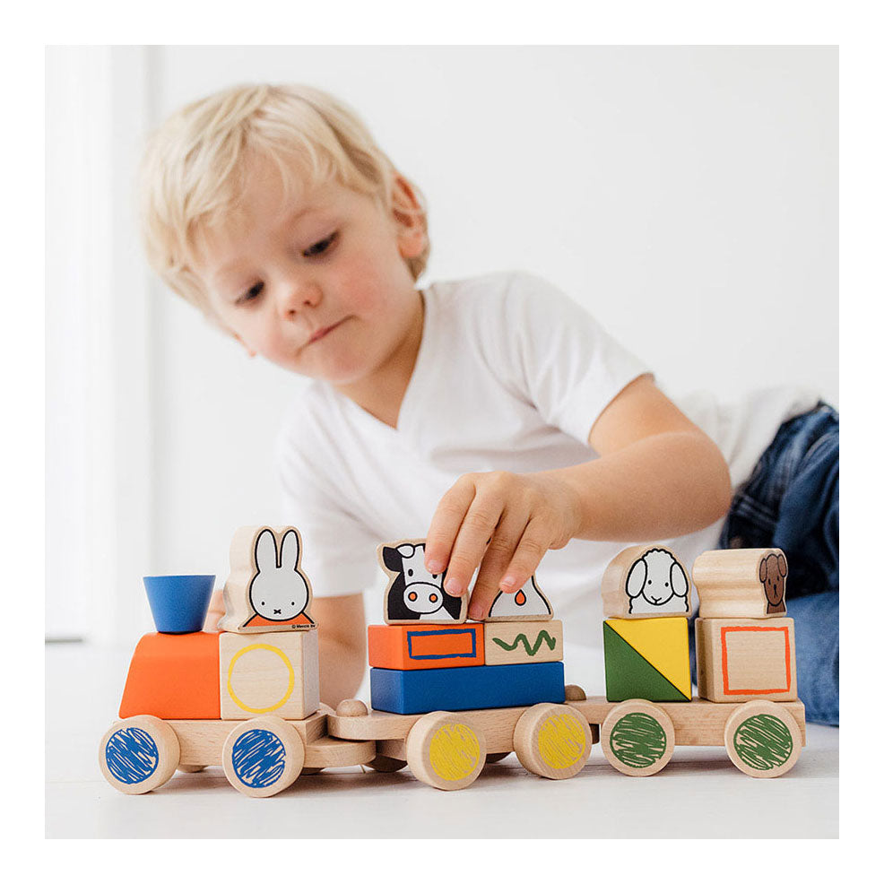 Bambolino legetøj Miffy træklodstog. 3+