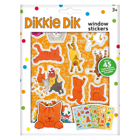 Bambolino legetøj dikkie dik vinduesklistermærker, 45 stk.