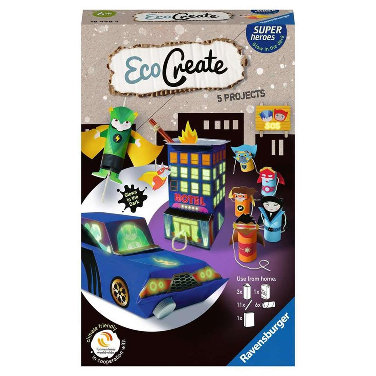 Ravensburger økocreate mini superhelte