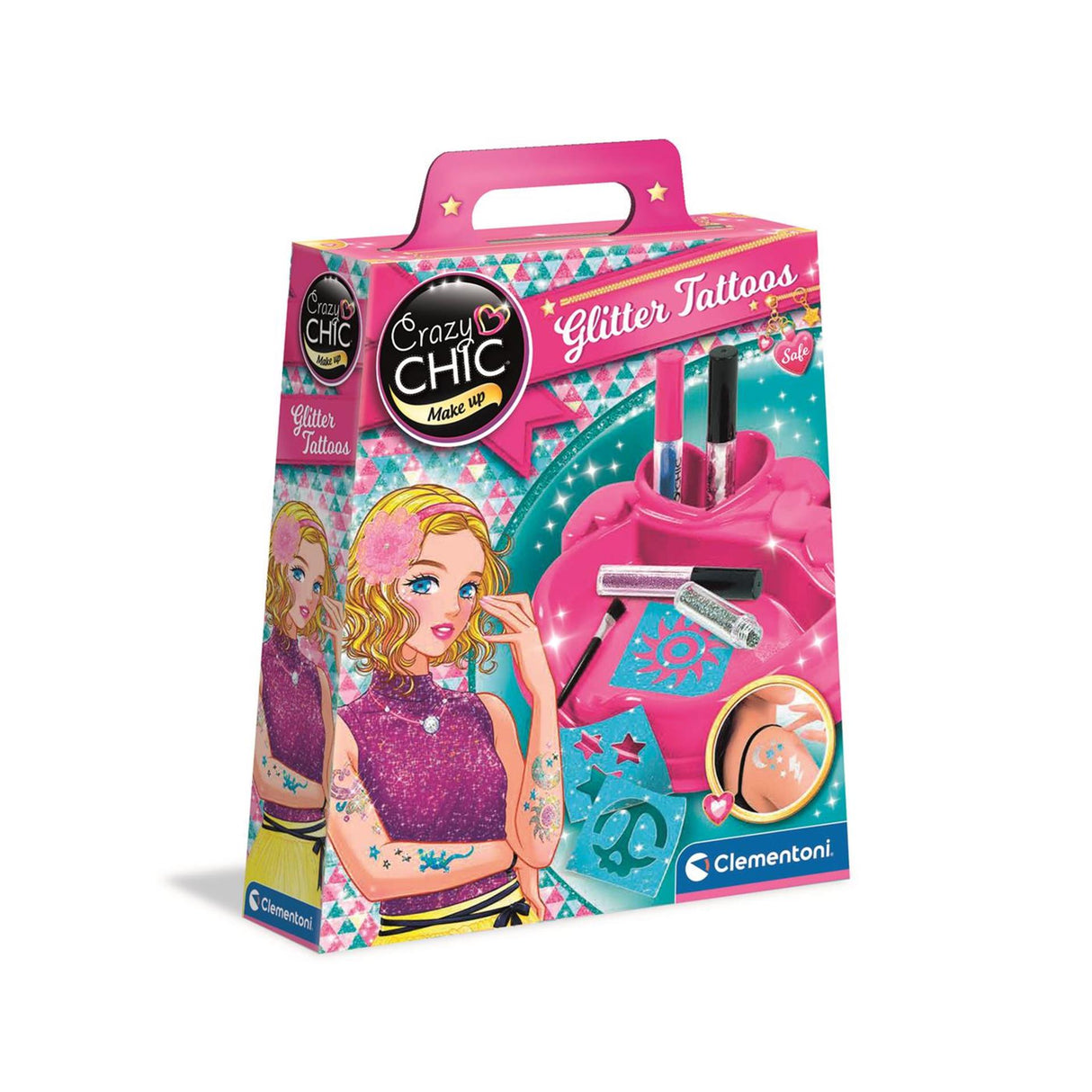 Clementoni crazy chic - glitter tatovering