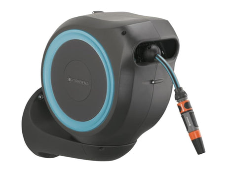 Gardena vægslangeboks 15 roll-up automatisk slangetromle s 15 meter