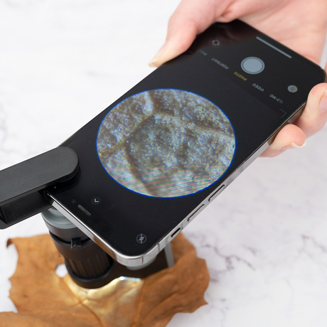 Carson Handmicrocope MM-350 mikrobrit plus 60-120x med smartphone-adapter