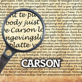 Carson Balie viser tom