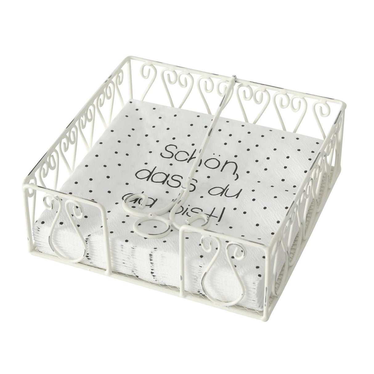 Boltze home servietholder metal hvid