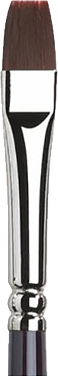 Winsor newton galeria - akryl pensel - kort flad form - langt håndtag - nr. 8 børster - 10 mm