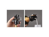 Vacu vin champagnespareserver – champagneprop med tud – holder boblerne friske længere – sorte