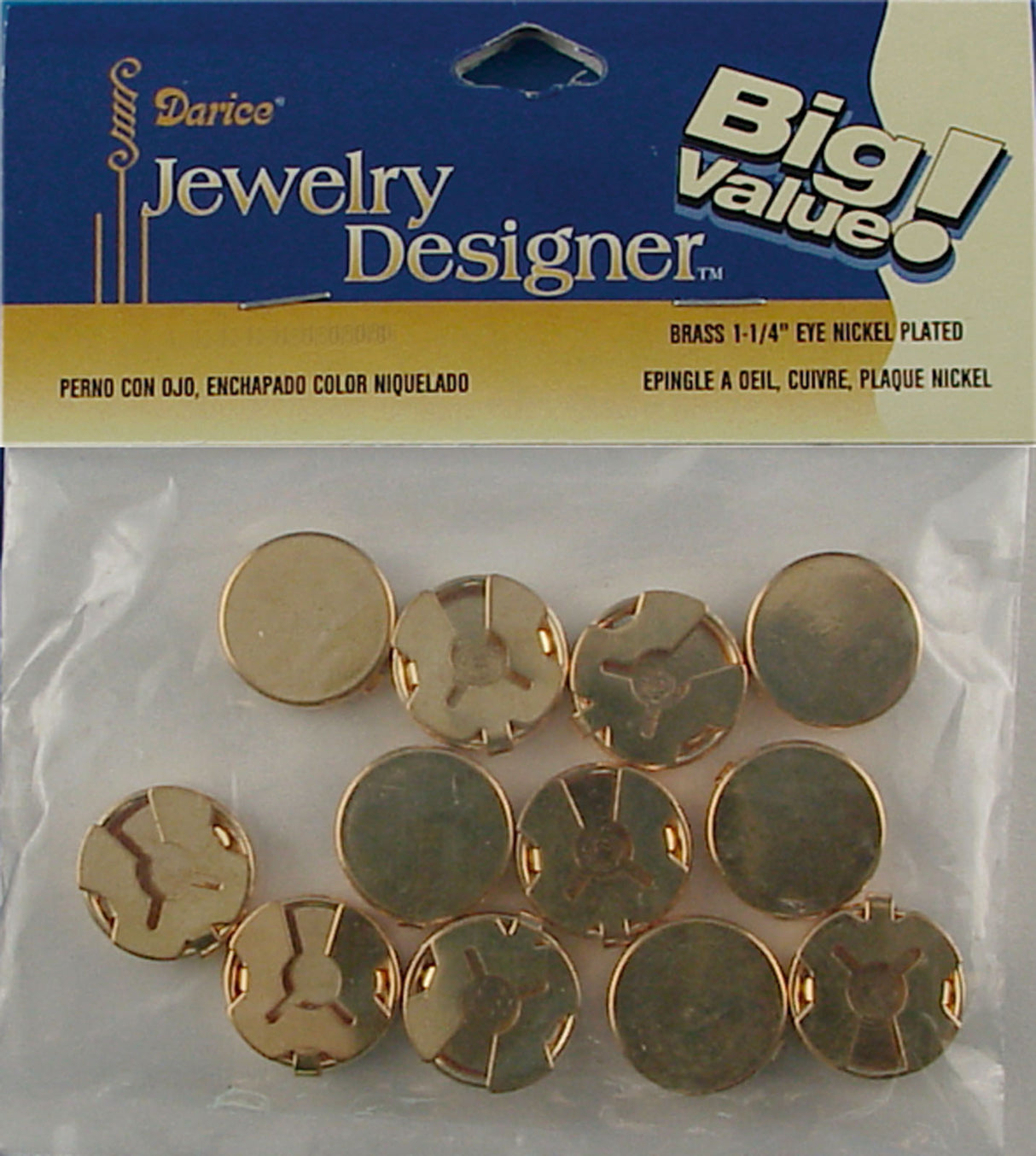 Darice • knapper 17 mm guld 12 stk.
