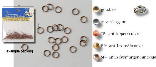 Darice • ringe 7mm 144stk kobber
