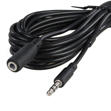 Benel stereo audio forlængerkabel 3,5 mm han - 3,5 mm hun 5m