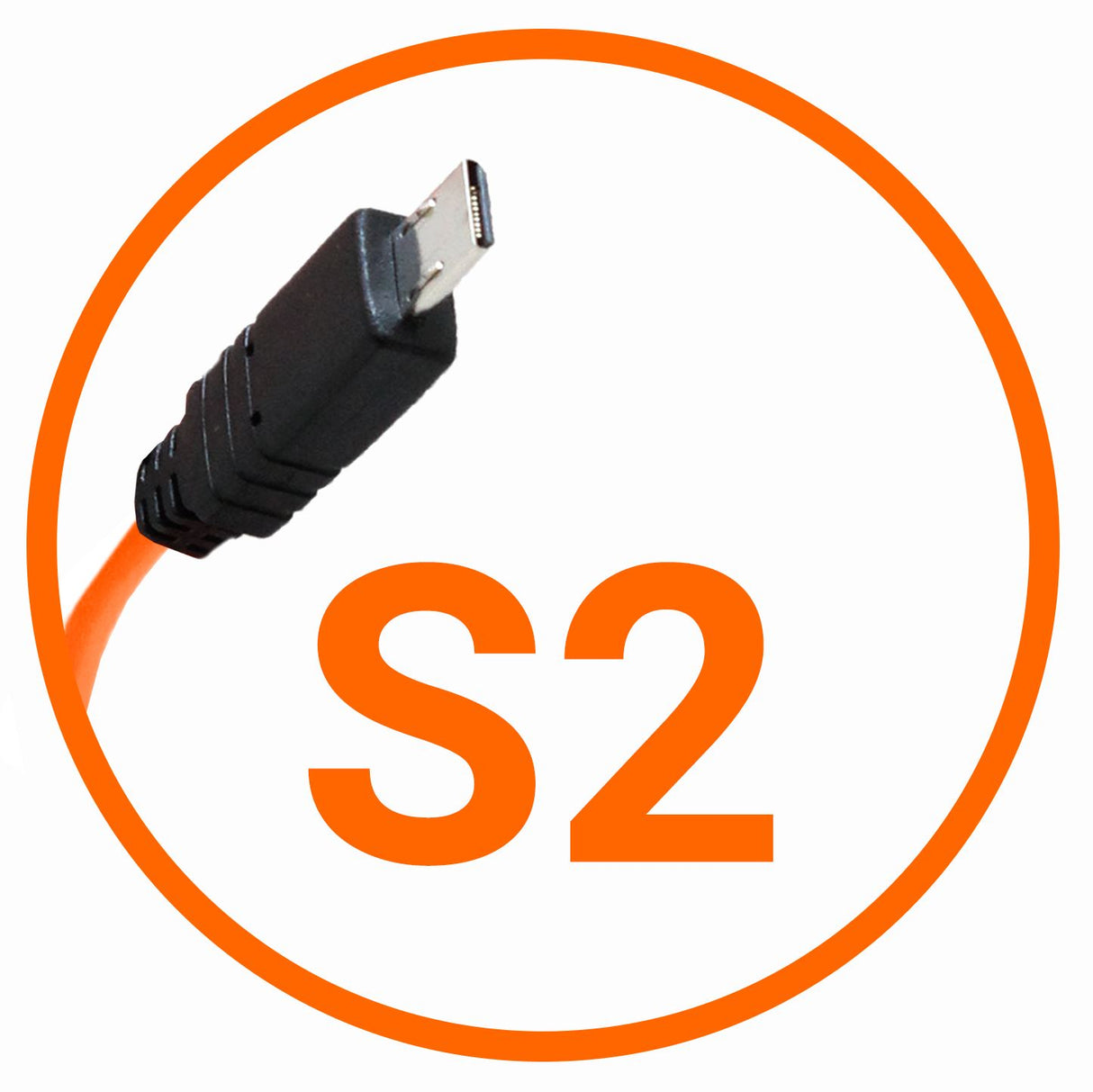 Miops kameratforbindelseskabel Sony S2 Orange