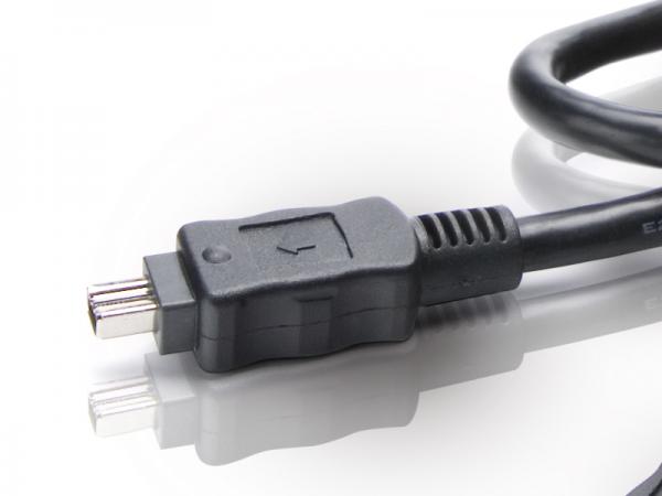 Conceptronic cc44fw18 firewire 400 kabel, 4-p 1,8m, sort, m m, 400 mbit s, dvs. 1394 1394a