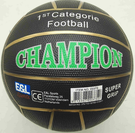 E l sports street football champion - gummi - str. 5 - 380-420 gram - forskellige farver - assorteret