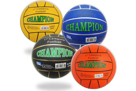 E l sports street football champion - gummi - str. 5 - 380-420 gram - forskellige farver - assorteret