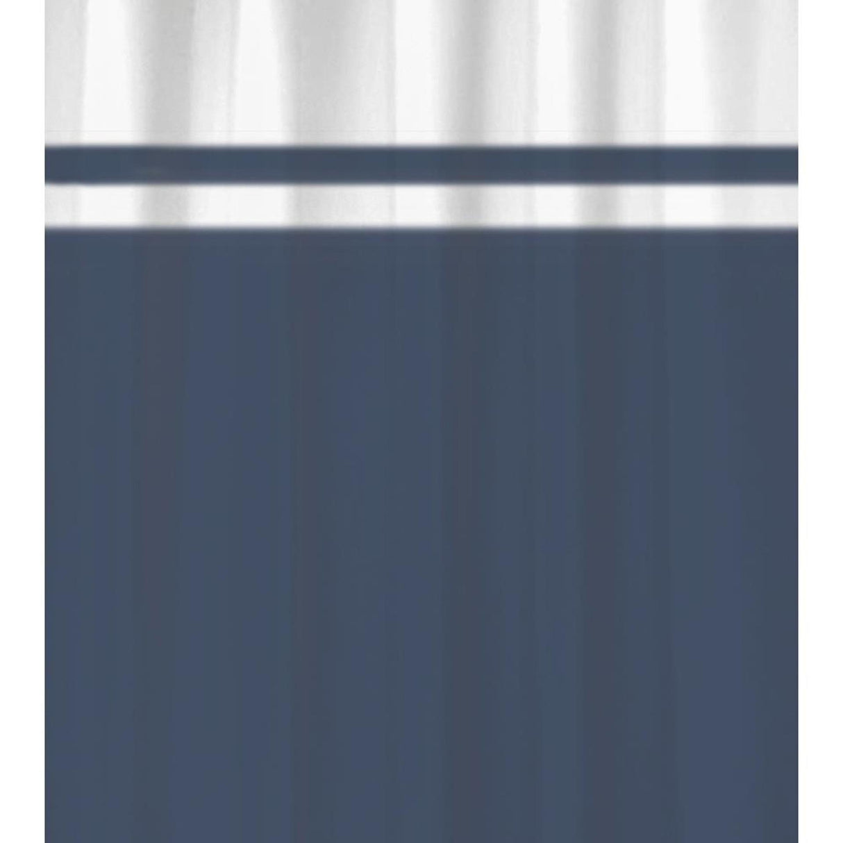 Hollandsk husbadeforhæng simpelthen blåt 180x200cm 100% polyester