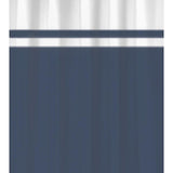 Hollandsk husbadeforhæng simpelthen blåt 180x200cm 100% polyester