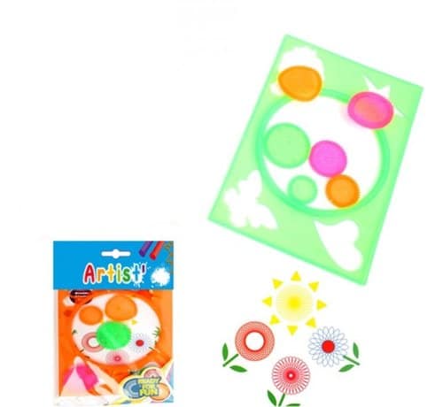 Jonotoys kunstnertegnesæt med form og 6 hjul
