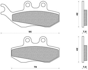 NewFren Brake Block Set FD0281 Generisk trigger giftig for