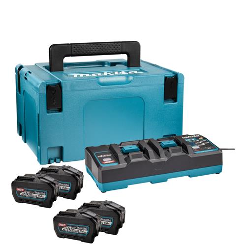 Makita batteri startsæt xgt dc40rb 4xbl4050f