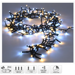 Intet mærke mikrocluster 400led 8mtr ww | 2 stk