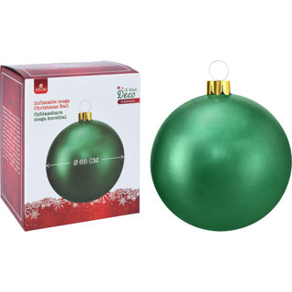 Ingen mærke julekugle oppustelig dia 65cm grøn | 2 stk