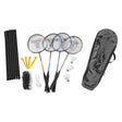 Komplet badmintonsæt, 4 spillere