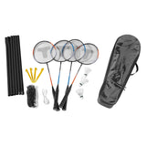 Komplet badmintonsæt, 4 spillere