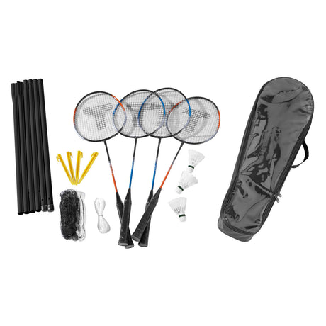 Komplet badmintonsæt, 4 spillere