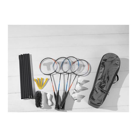 Komplet badmintonsæt, 4 spillere