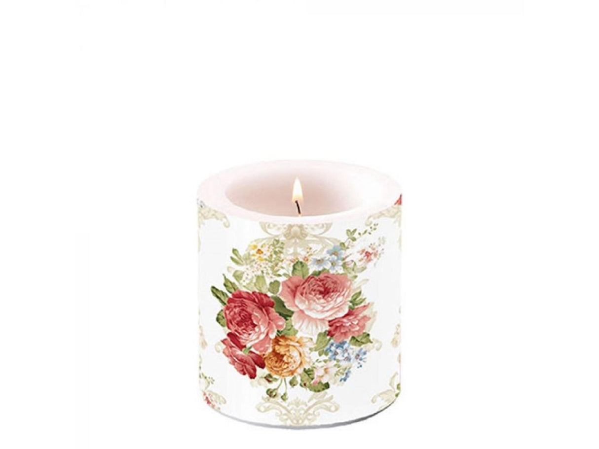 Ambiente stearinlys lille sara creme ã˜7,5xh8cm paraffin