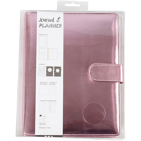 Creativ company planner bullet journal, størrelse 19x23,5x4 cm, ringbind, pink, 1 stk.