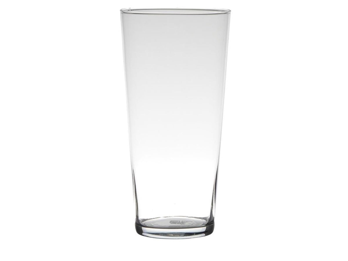 Hakbijl glasvase essentials konisk glas ø16xh29cm