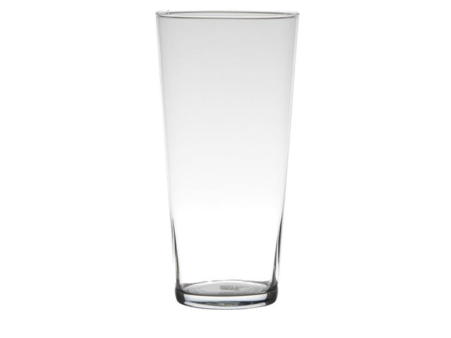 Hakbijl glasvase essentials konisk glas ø16xh29cm